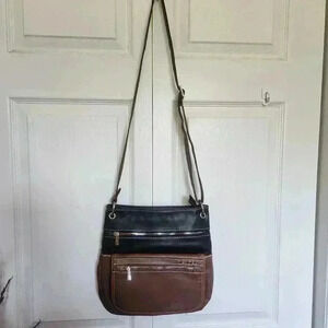 Ricardo's Women Brown & Black  Crossbody Bag